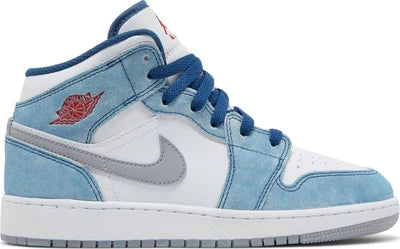 Jordan 1 Mid SE French Blue Light Steel (GS)