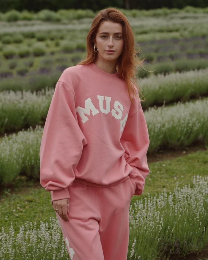 French Terry Sweatshirt - Flamingo