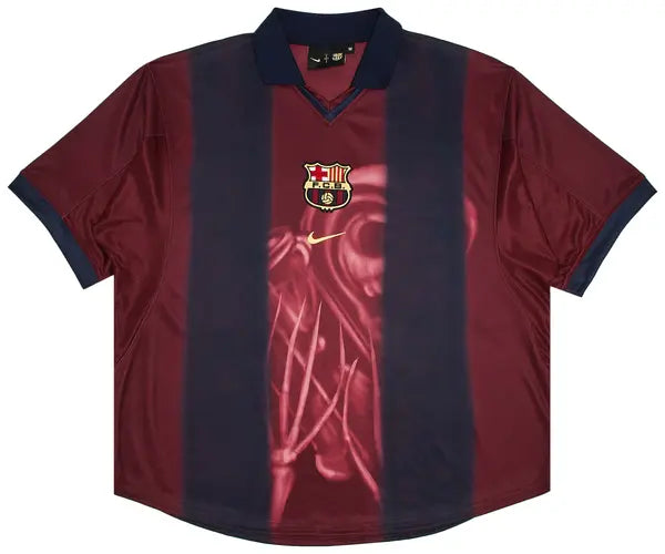 Travis Scott x Nike x FC Barcelona Retro 2000/01 Home Skeleton Jersey