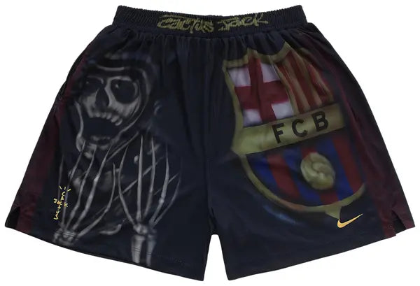 Nike FC Barcelona x Cactus Jack Skeleton Home Shorts 'Black'
