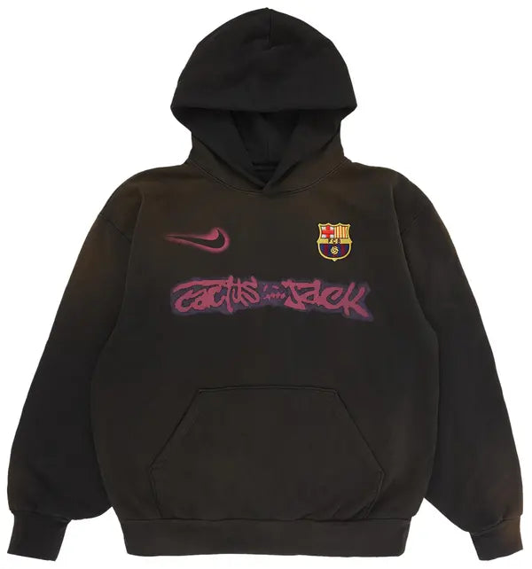 Nike FC Barcelona x Cactus Jack Spray Logo Hoodie 'Blue'
