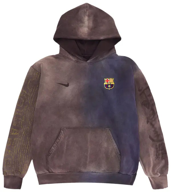 Nike FC Barcelona x Cactus Jack Split-Dye Crest Hoodie 'Brown'