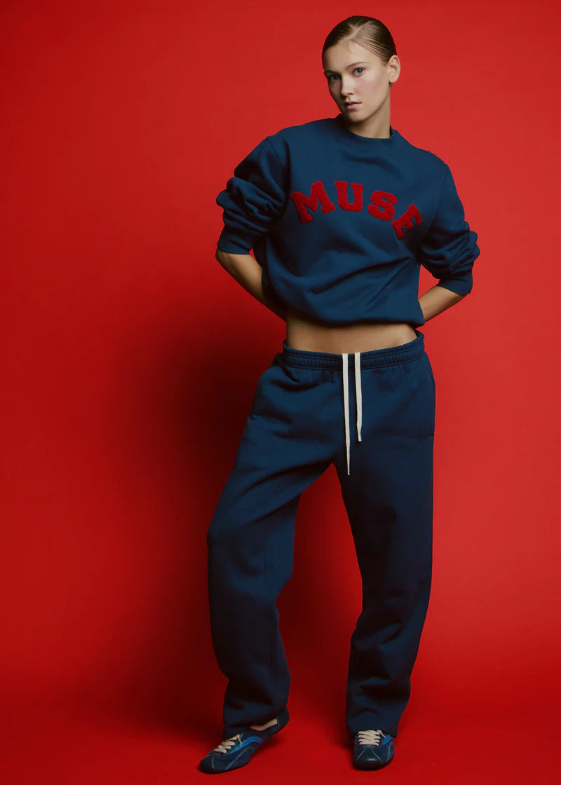 Muse Heavyweight Straight Joggers - Aspen