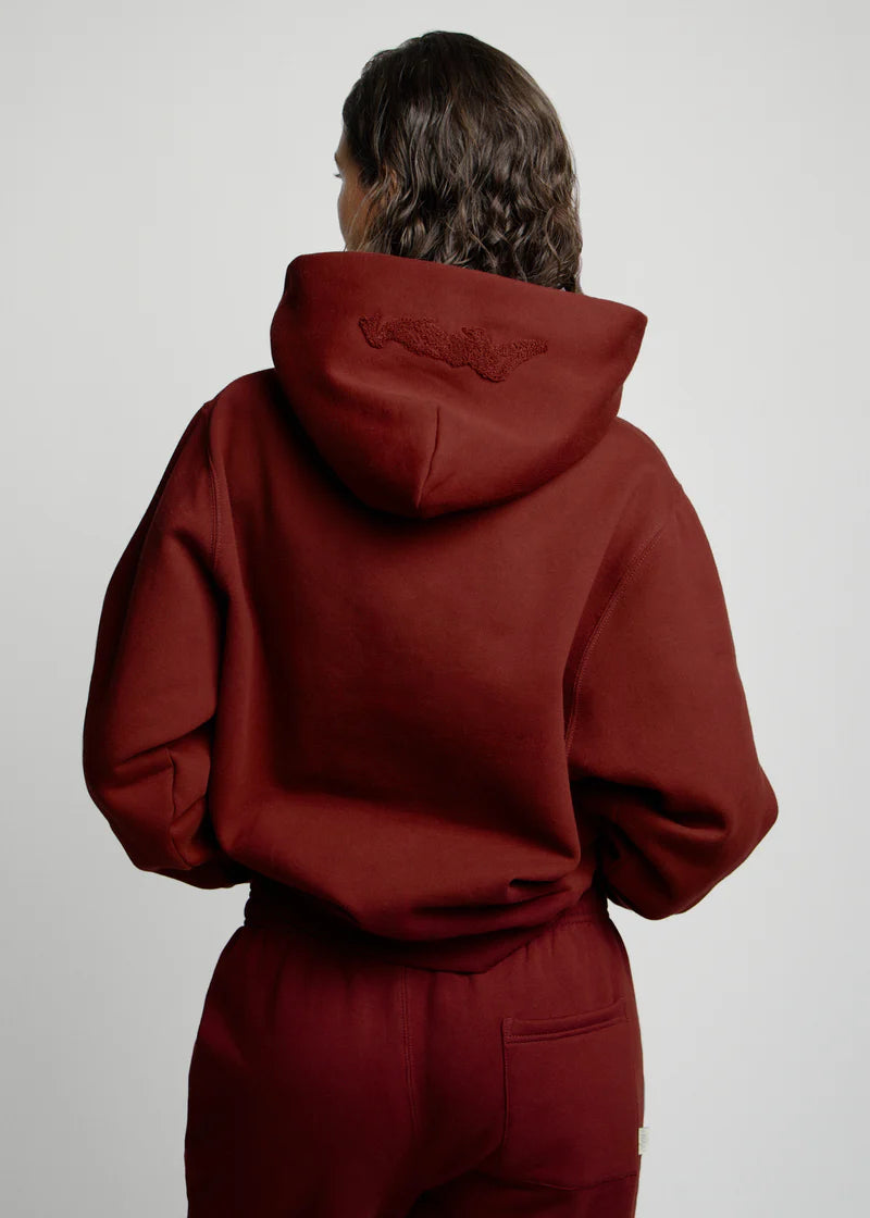 Muse Heavyweight Chenille Hoodie - Wine