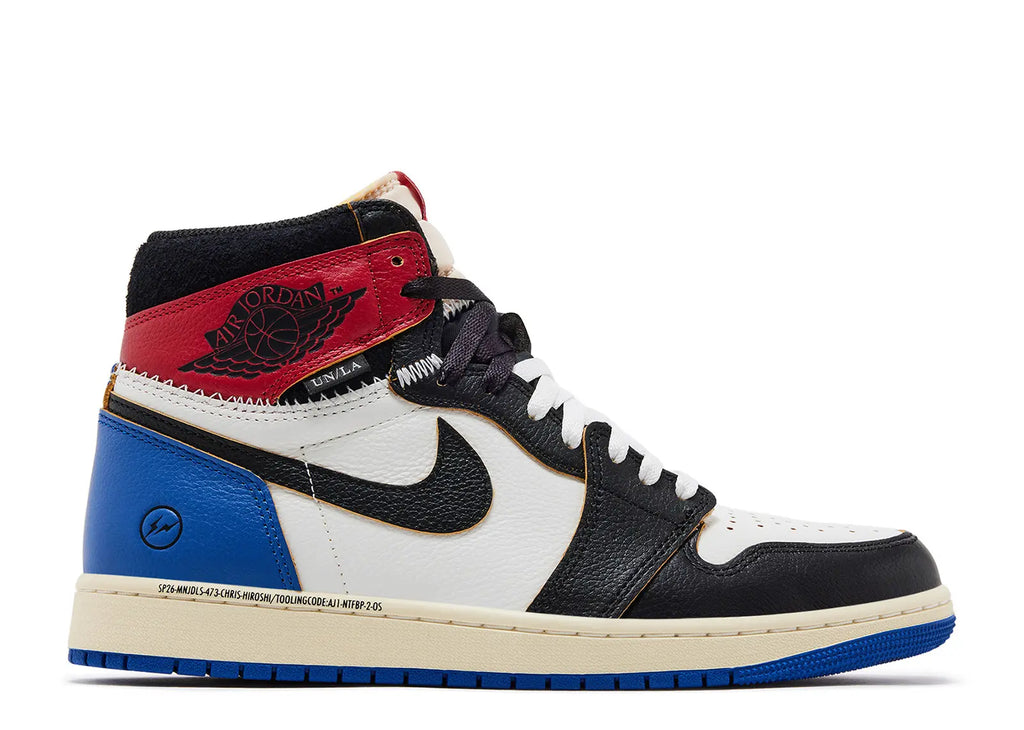 Jordan 1 Retro High OG SP Fragment X Union LA Varsity Red Sport Royal