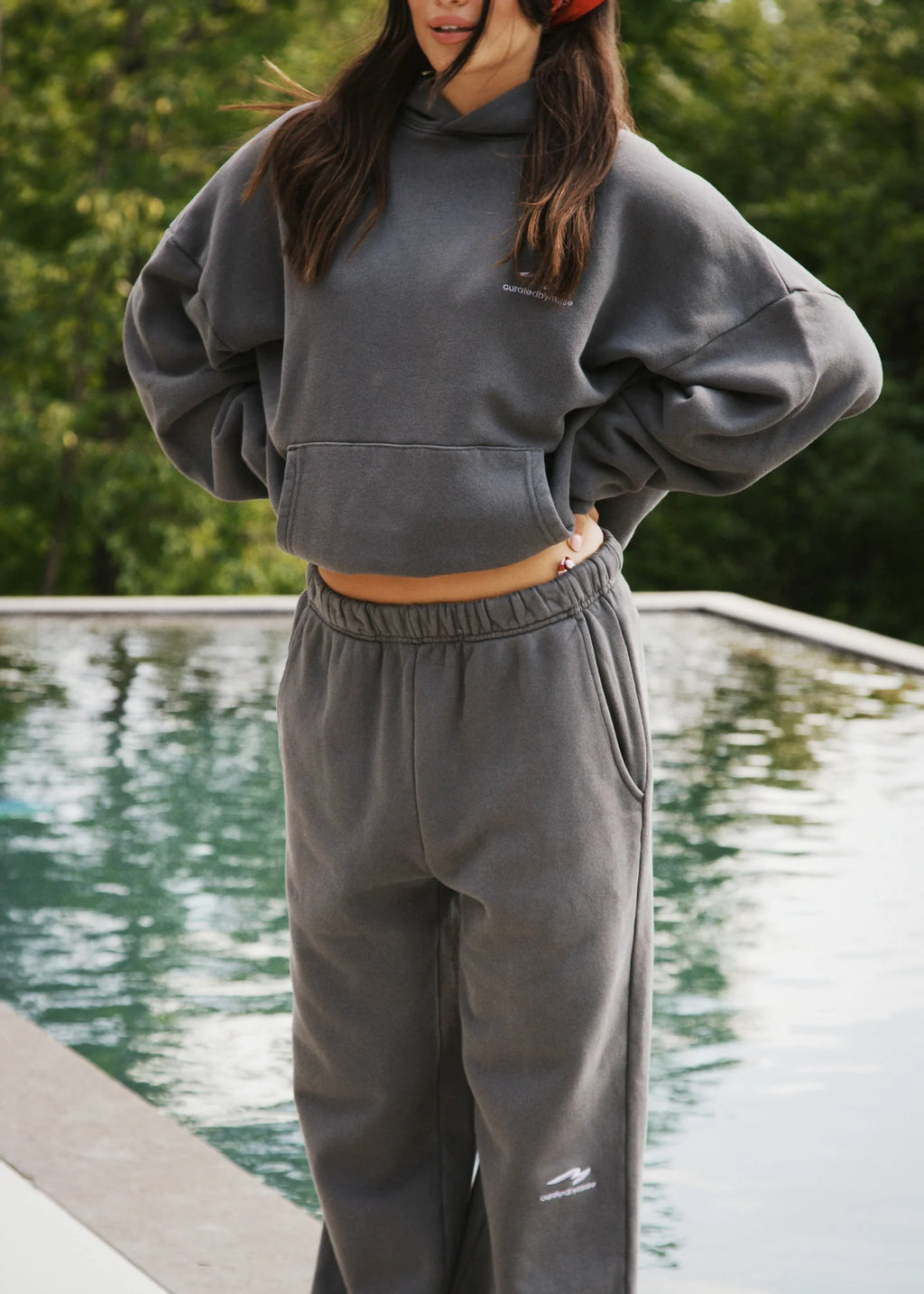 French Terry Hoodie - Charcoal