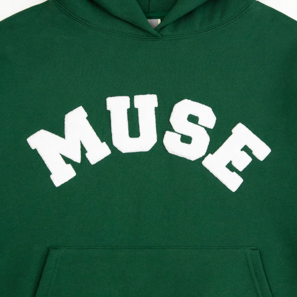 Muse Heavyweight Chenille Hoodie - Green Pine