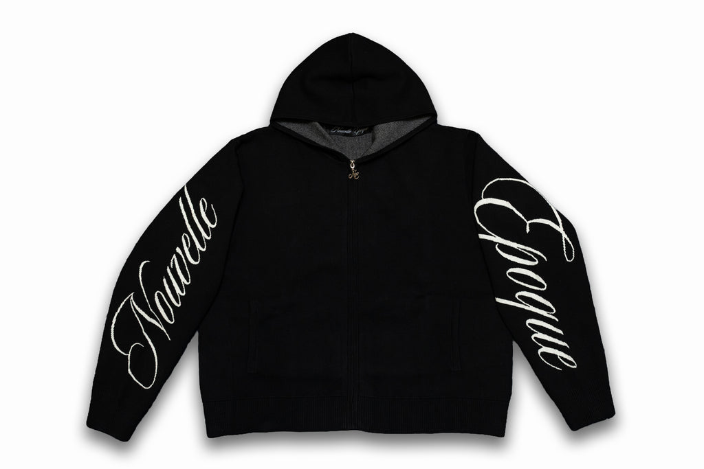 Nouvelle Époque Zip Up Hoodie – Black