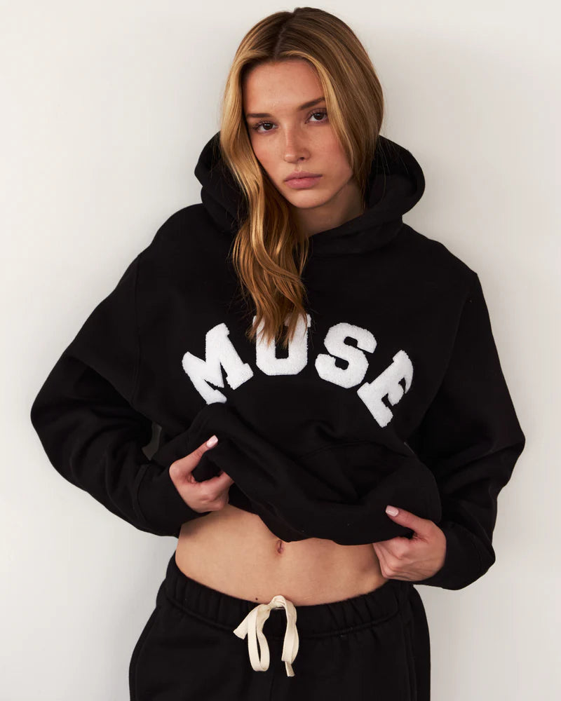 Muse Heavyweight Chenille Hoodie - Midnight