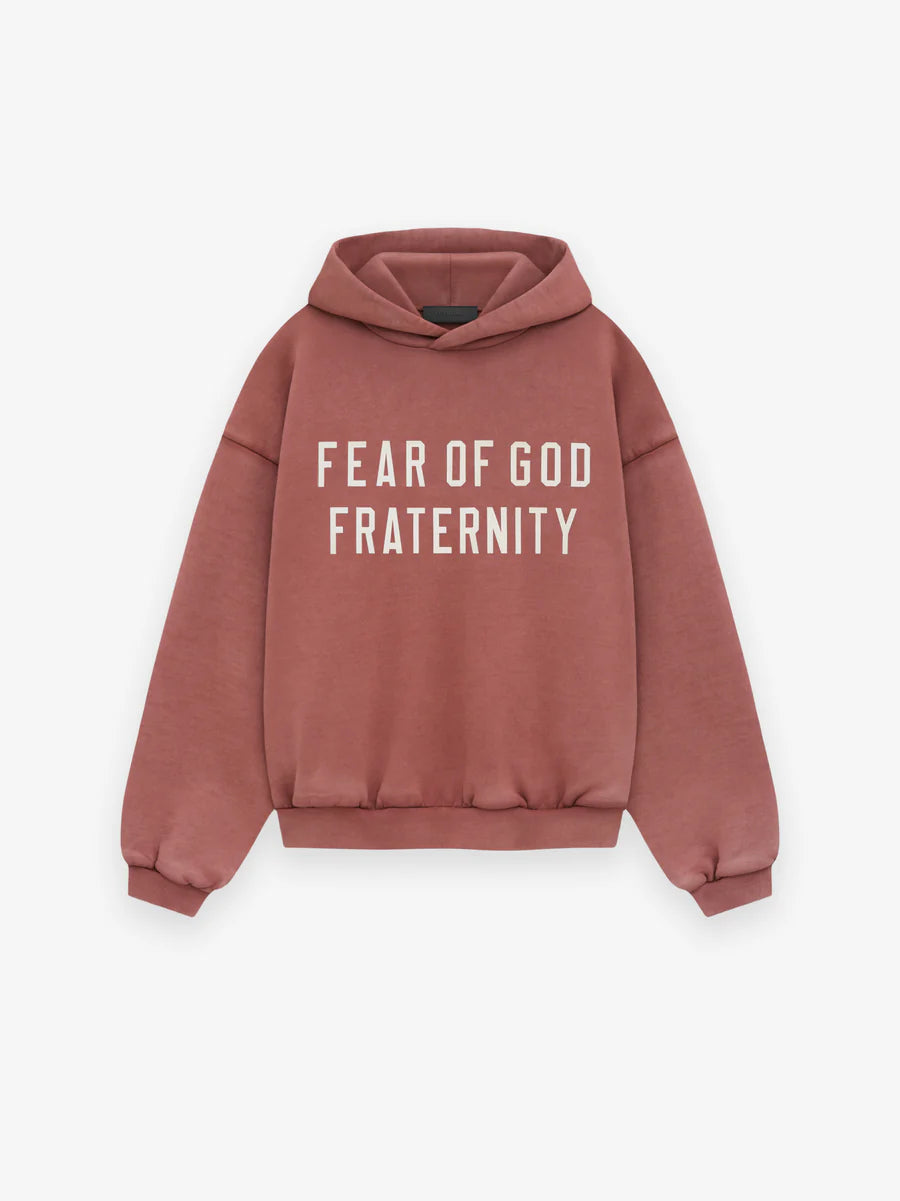Fear of God Essentials Hoodie Burgundy