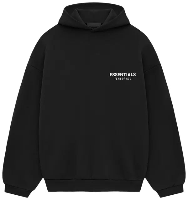 Fear of God Essentials Fleece Hoodie II 'Black' - F24