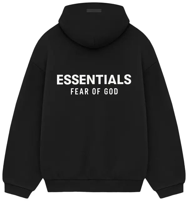 Fear of God Essentials Fleece Hoodie II 'Black' - F24