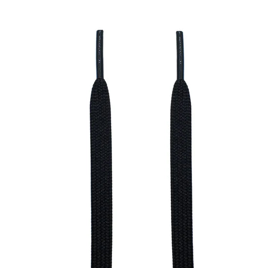 Black Dunk Flat Shoelaces